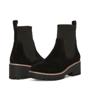 Blondo Womens Size 6 Dexter Waterproof Black Suede Booties